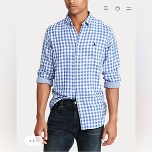 Ralph Lauren Classic Fit Gingham Shirt Size XL